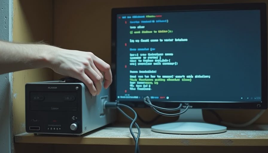 A user confronting a system error on a neglected local server