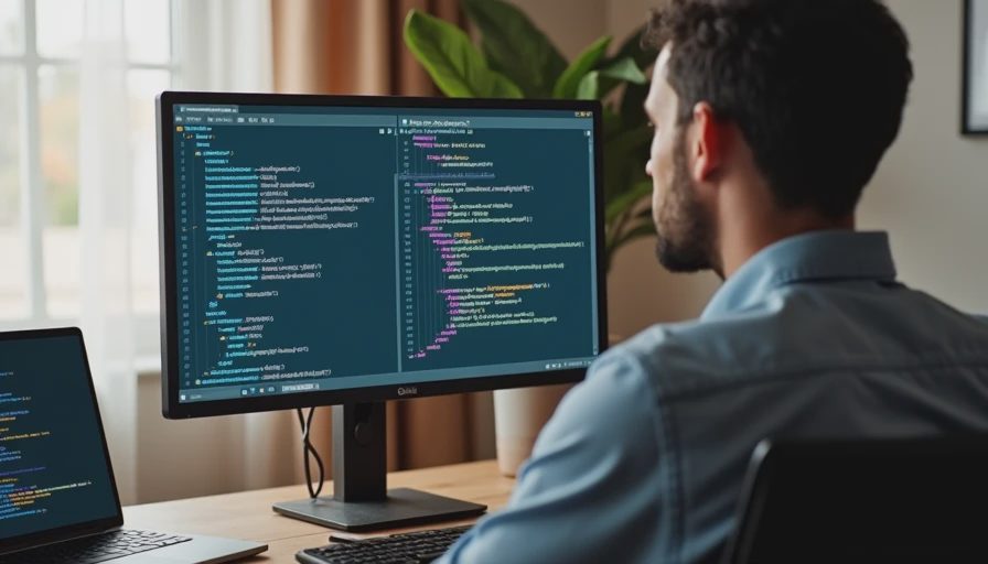 An engineer reviewing memory consumption metrics and local batch size constraints on a computer monitor.