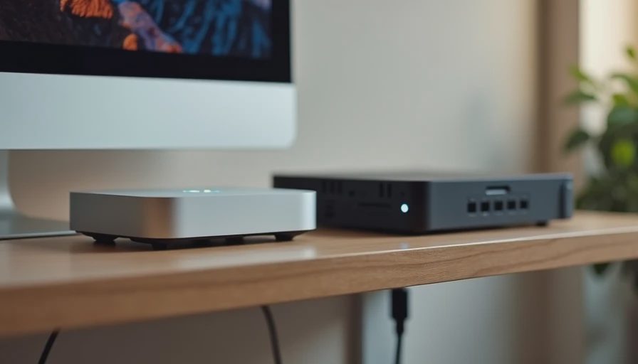 A compact Mac Mini and a low-power NUC running local embedding and retrieval workloads in a home lab.